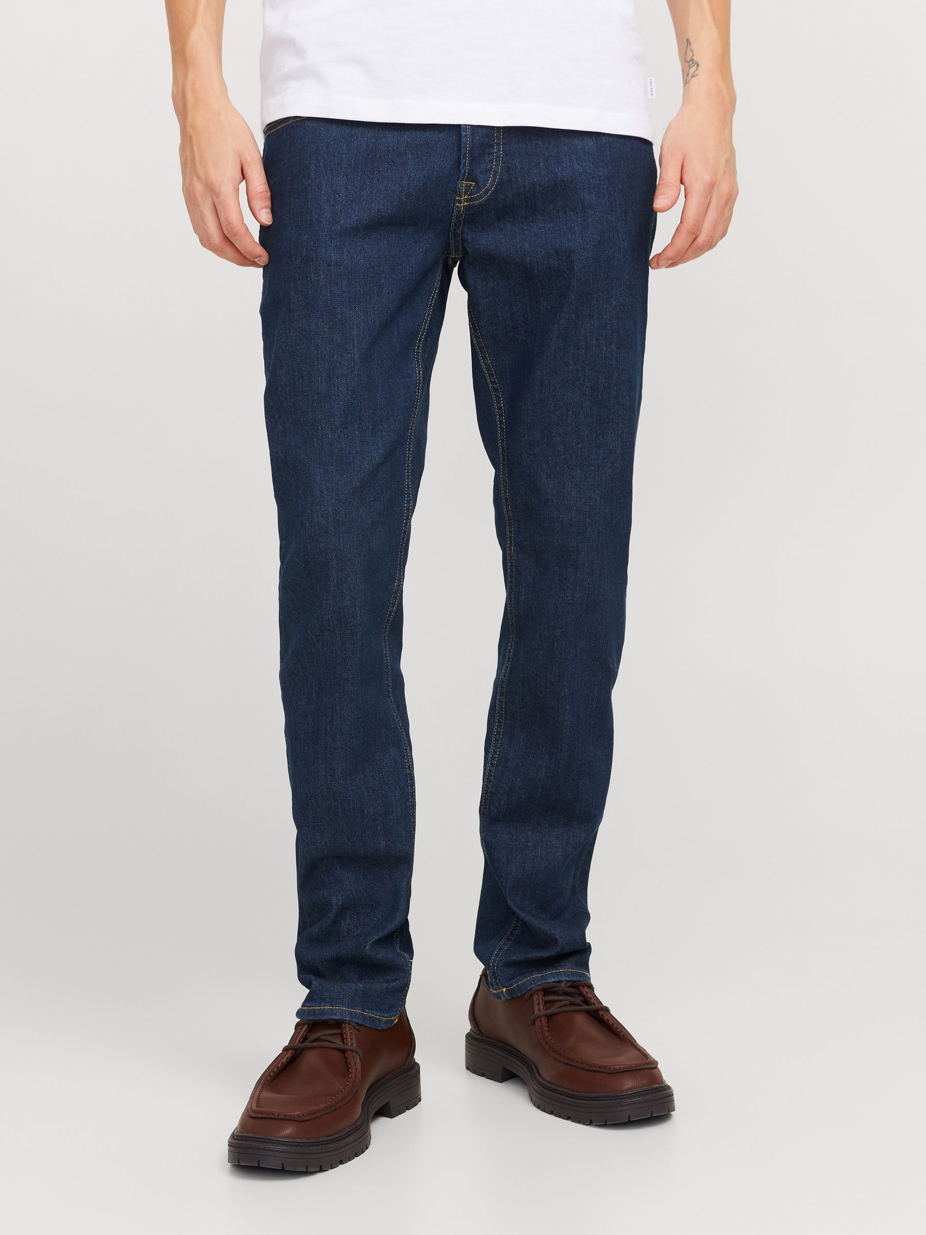 Normaal blauw - Jack & Jones - Niet-afslim-fit Niet-afsnulpte Niet-afsneuze Slim