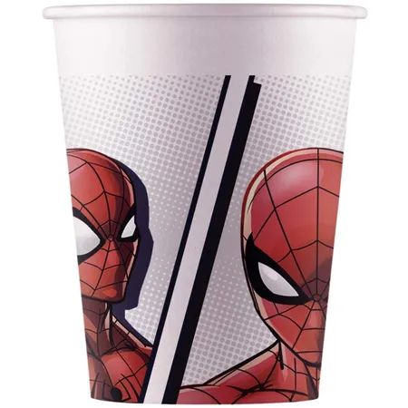 Procos Spiderman Pappbecher 8 Stk. 200 ml