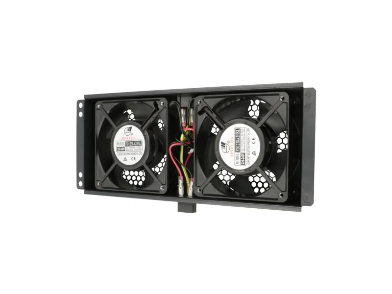 Extralink 2 FANS ROOF COOLING UNIT WITH CABLE TO THERMOSTAT, Køleventilator, Sort, Metal, 2 blæser(e), Vekselstrøm, 220 V