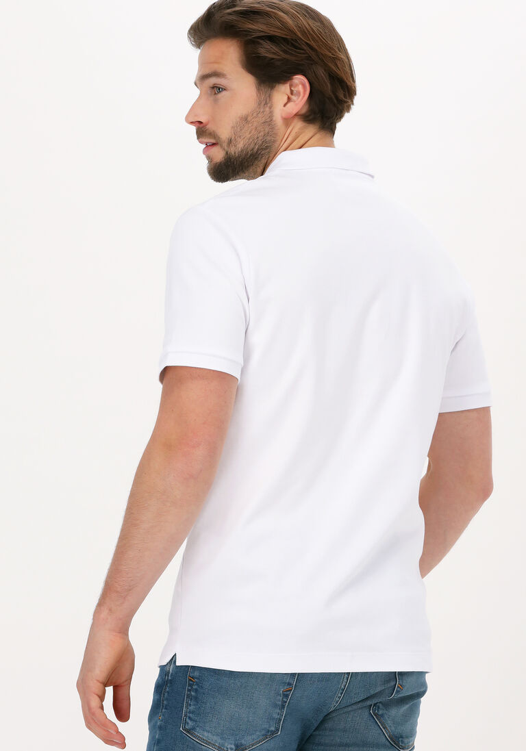 SELECTED HOMME witte selected homme polo slhparis ss polo b noos