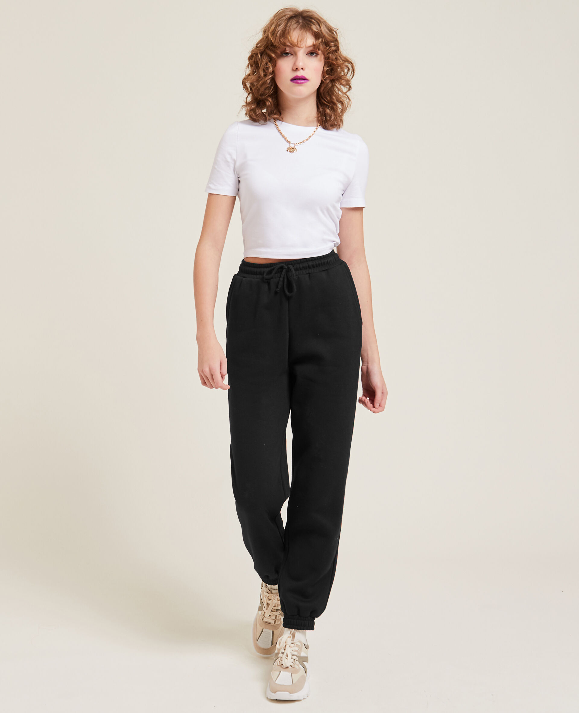 Pantalon de jogging en molleton - Noir
