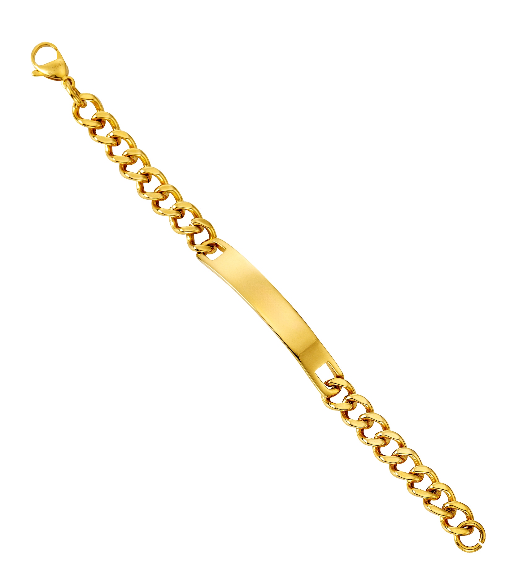 Firetti Armband »Schmuck Geschenk Armkette ID-Platte, Flachankerkette«