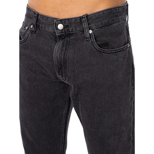Calvin Klein Jeans - Vaqueros Rectos Auténticos Negro