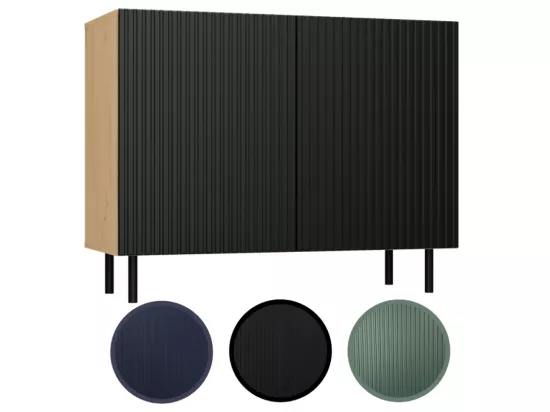 Commode KAMA 2D SLIM ARTISAN, noir