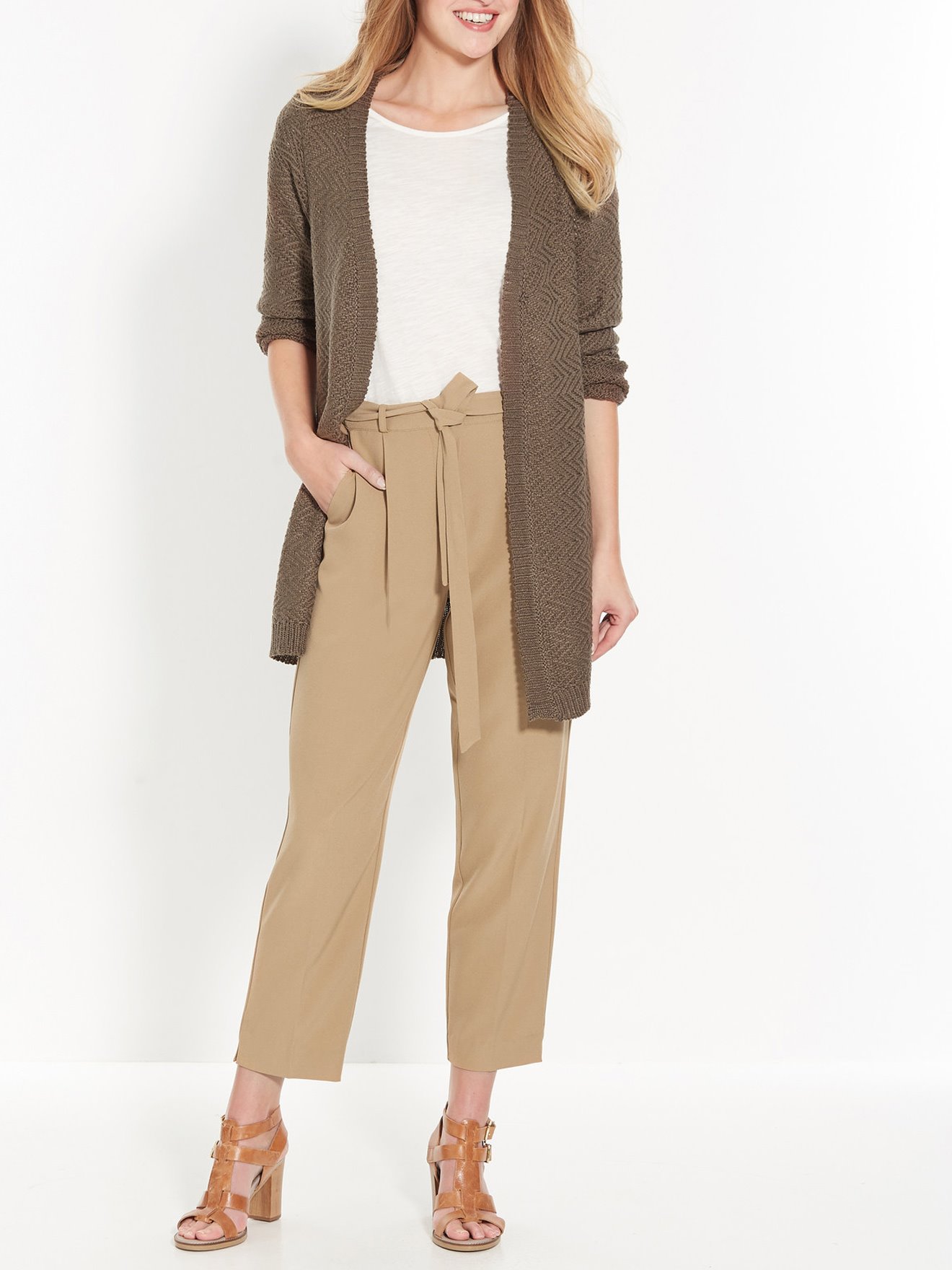 Gilet en maille ruban