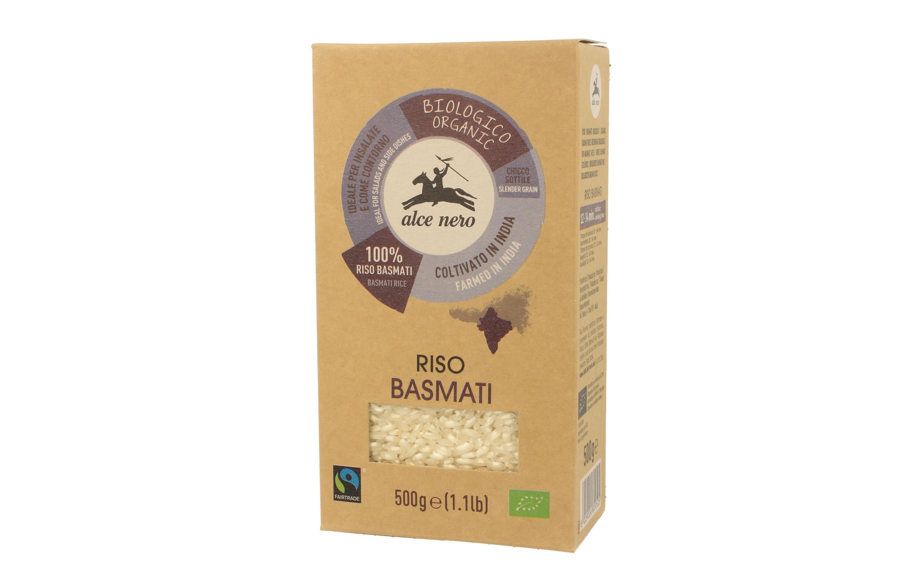 Reis Bio Basmati weiss 500 gBiologisch zertifizierte Reiskörner