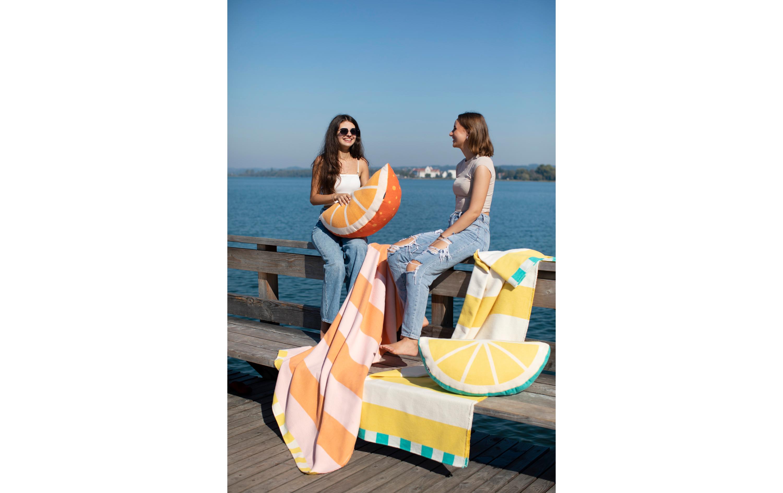 Tagesdecke Luca 140 x 200 cm, Orange/RosaSommerdecke