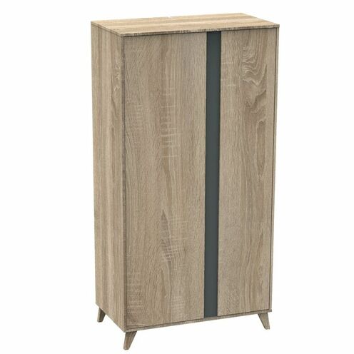 Armoire 2 portes NOVA Gris volcan - SAUTHON