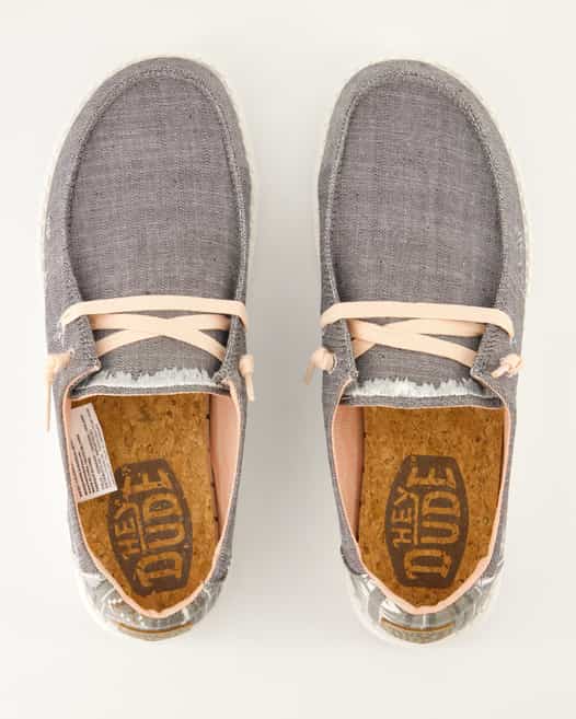Hey Dude Wendy Boho Slipper in Grau