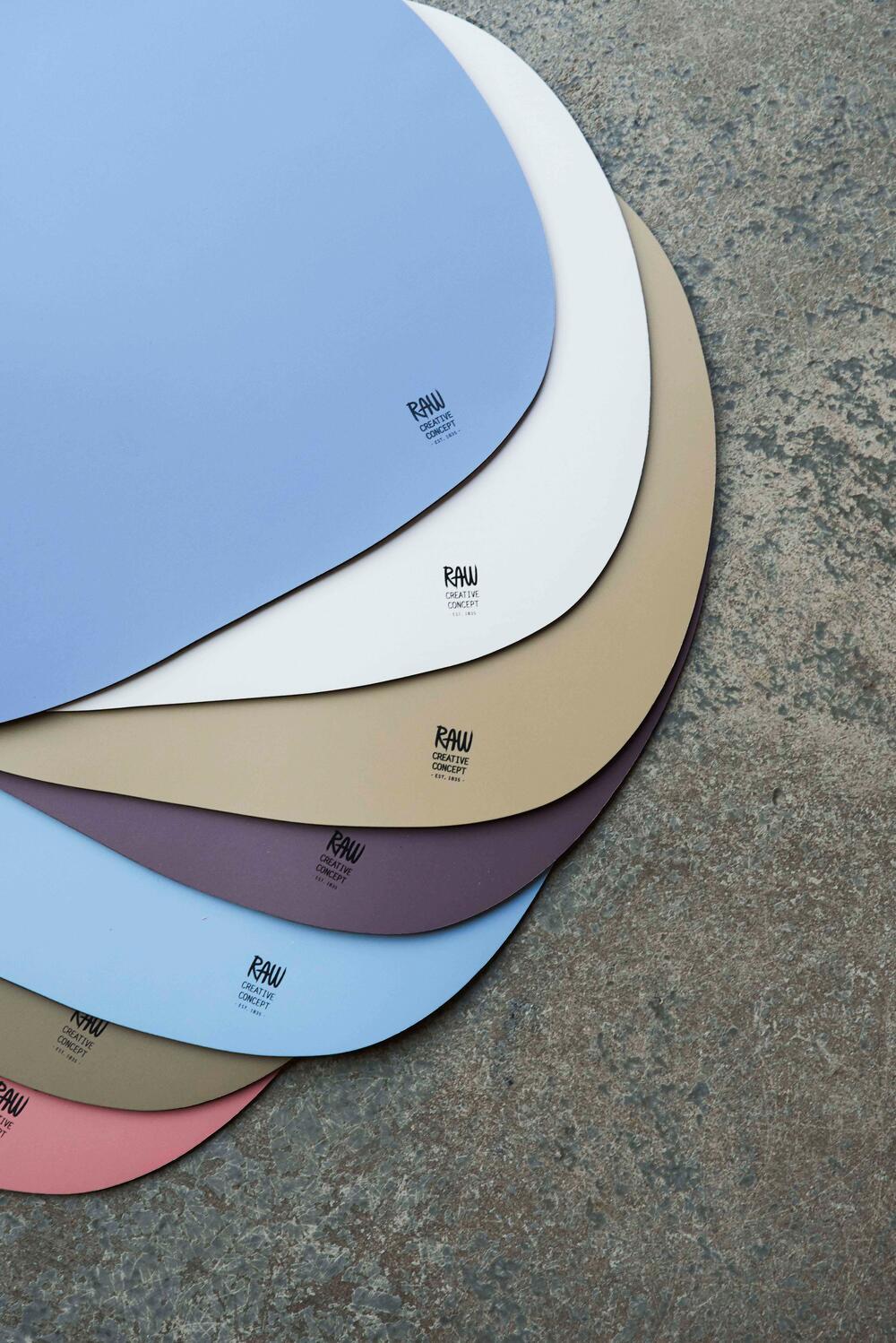 RAW  Dækkeserviet Silicone - Chalk blue