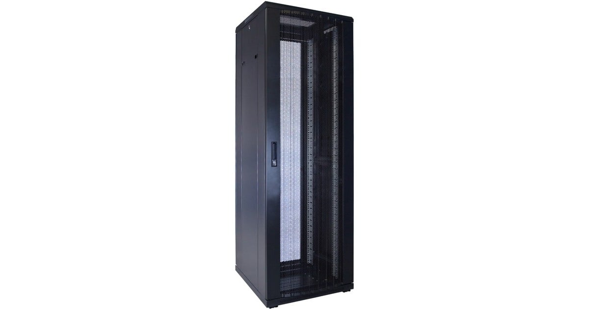DSI37U serverkast met geperforeerde deur - DS6637PP server rack  (Zwart, 600 x 600 x 1800mm)
