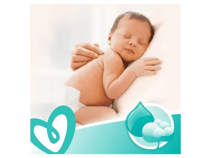 Pampers Sensitive 81687195, Vådservietter til baby, Dermatologisk testet, Allergivenlig, Neutral pH, Parfumefri
