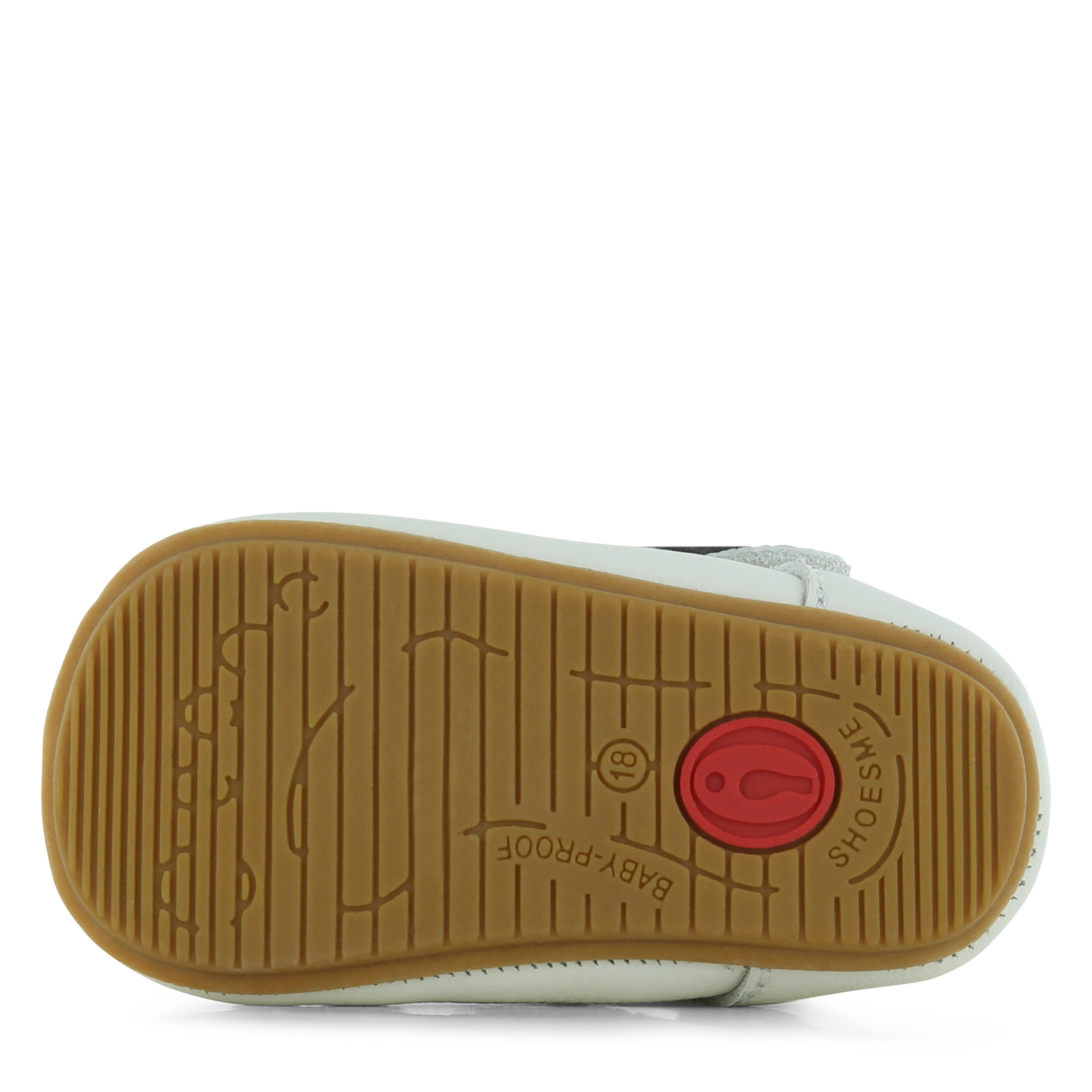 Shoesme weißer BABY-PROOF® T-Bar Schuh