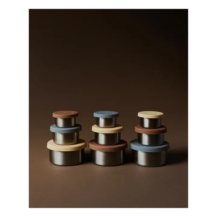Haps Nordic Boîtes en acier M - set de 3 | Bleu