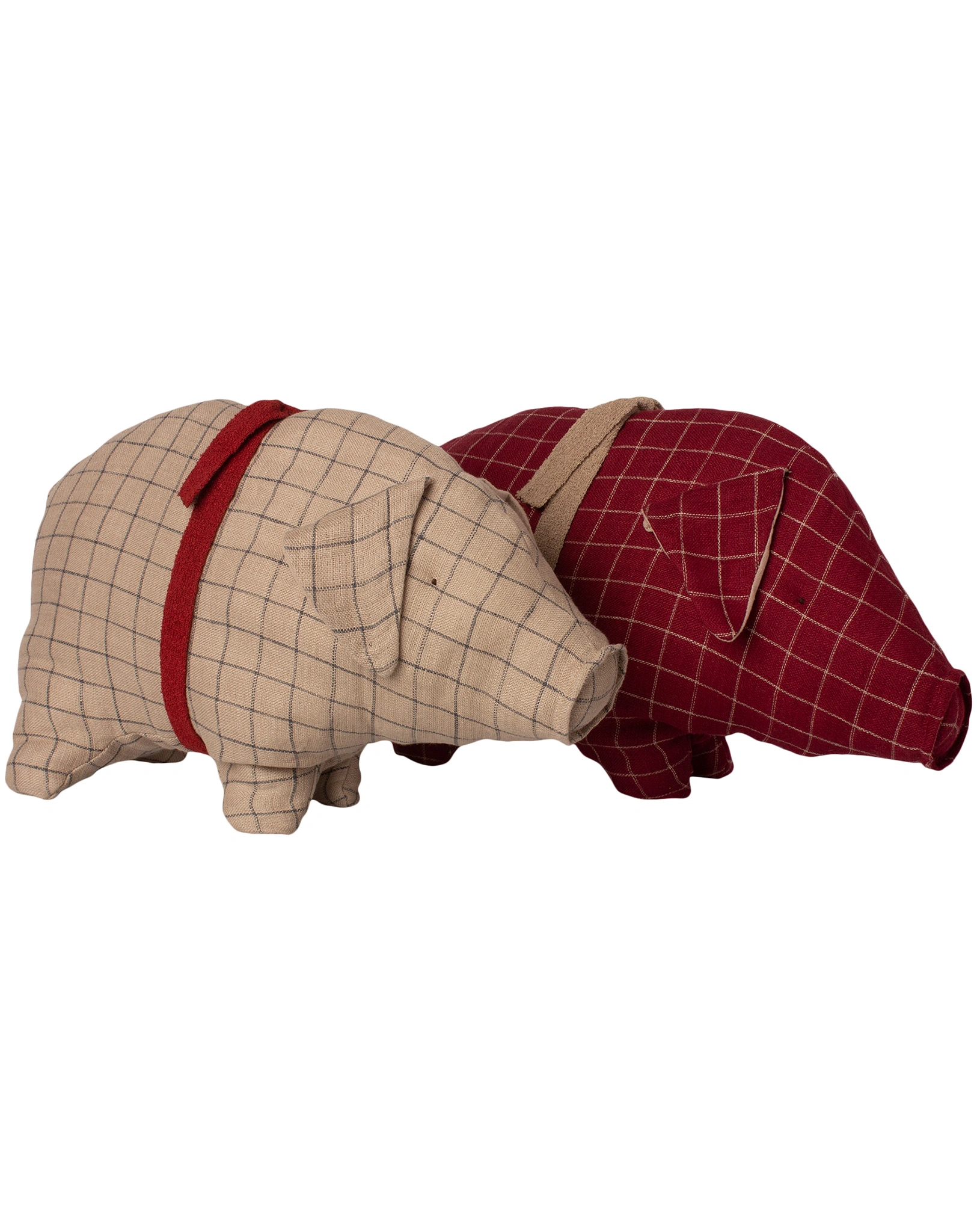 Kuscheltier PIG MEDIUM (20cm) kariert in sand