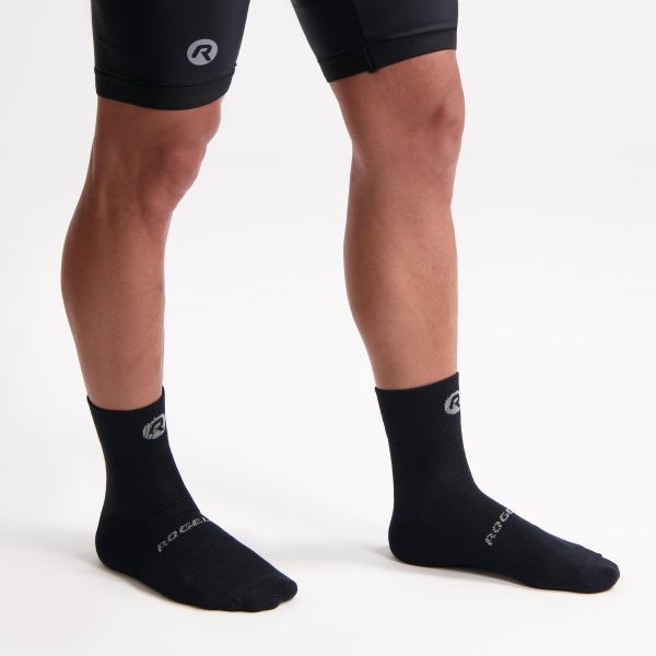 Rogelli Core 3-Pack Strømper, Black/White/Green