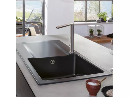Robinet cuisine VILLEROY ET BOCH Finera acier massif + nettoyant