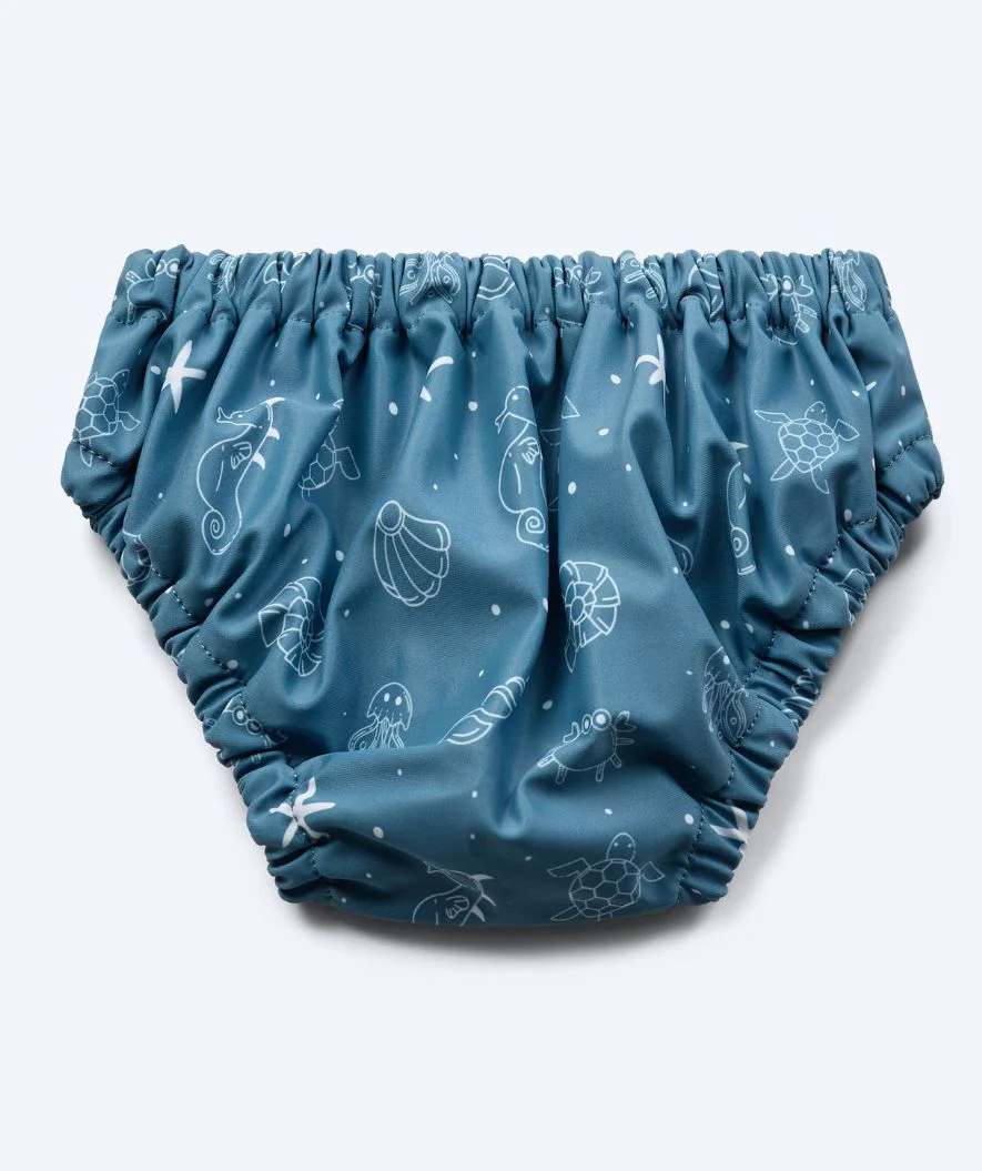 Watery blebadebukser til børn - Foss Lining Nappy - Atlantic Blue