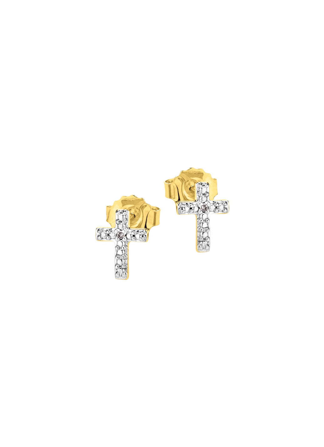 Beliebte Ohrstecker mit 2 Diamanten