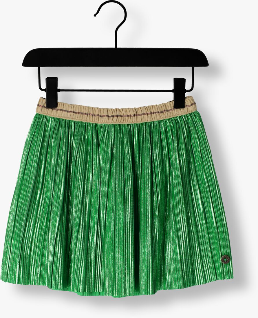LIKE FLO groene like flo pliss&eacute; rok metallic plisse skirt