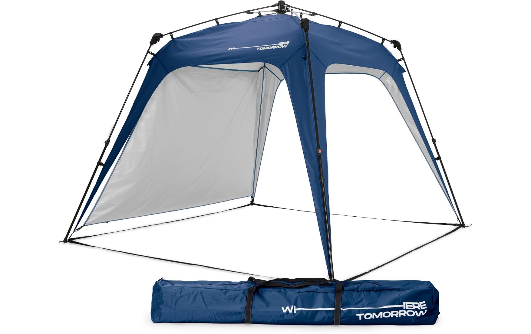 Pavillon Pop Up - Blau<br>Outdoor-Pavillon mit Seitenschutz