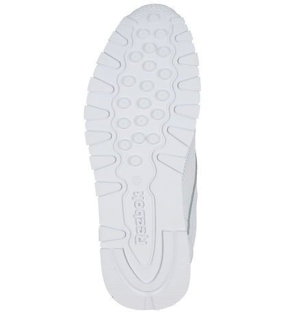 Reebok Sko - CL LTHR - Running - Hvid/Gr?
