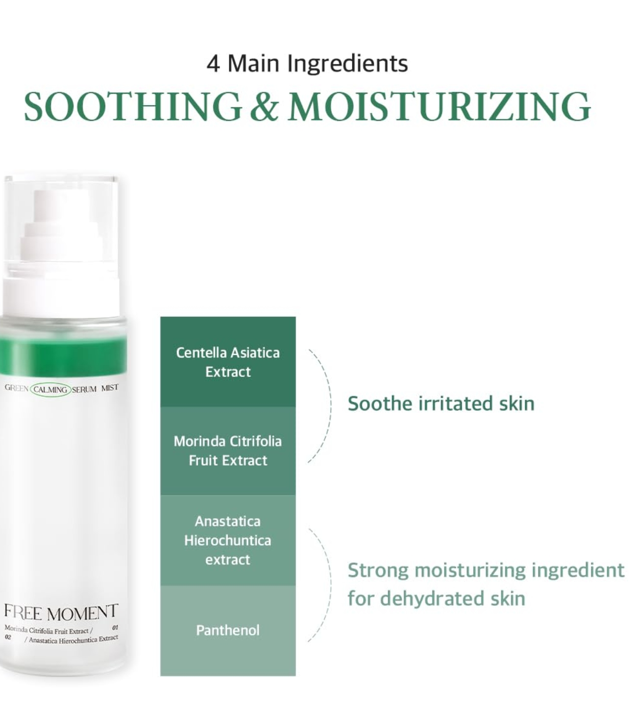 Free Moment - Bruma Calmante Green Serum Mist