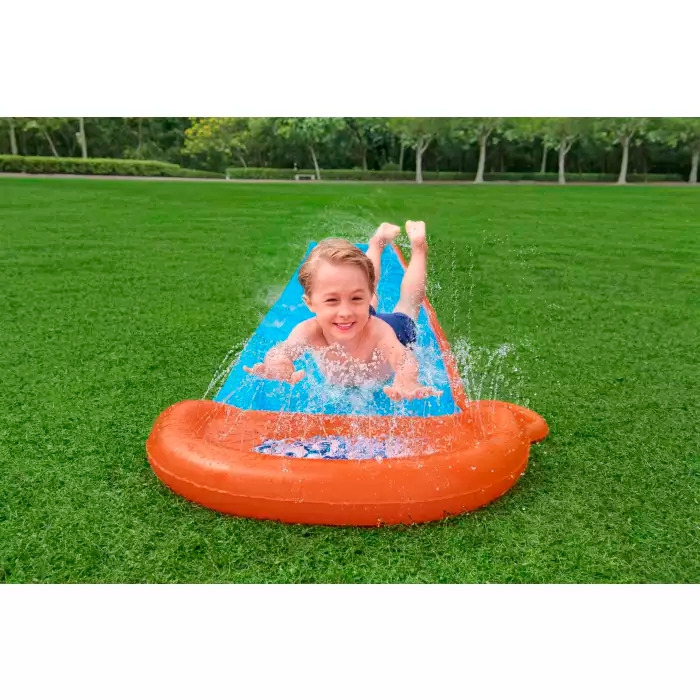 Bestway H2OGO! 1 Person Wasserrutsche 488 x 82 cm