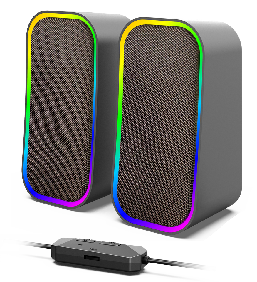 Speedlink - TOKEN RGB Gaming Stereo Højttaler, sort