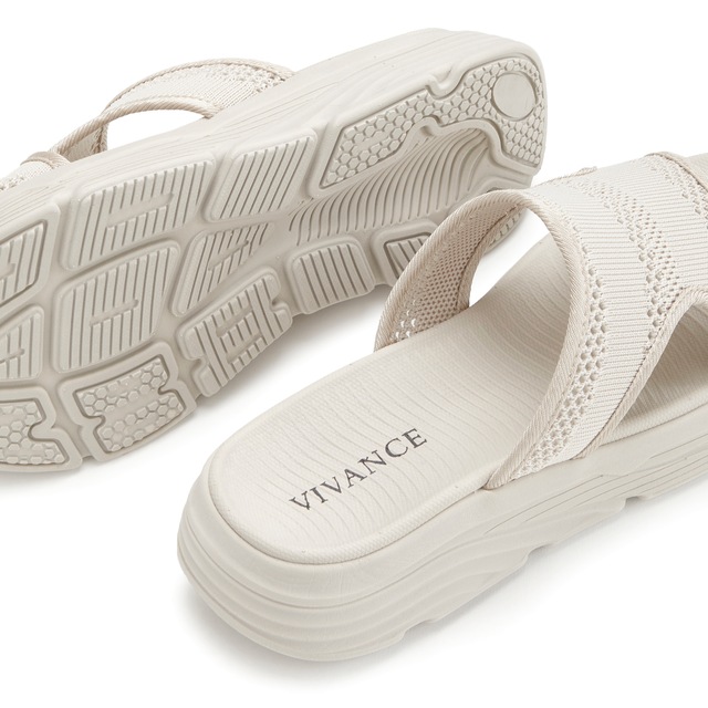 Vivance Pantolette  Mules, Sandale, offener Schuh mit modischer Chunky-Sohle VEGAN