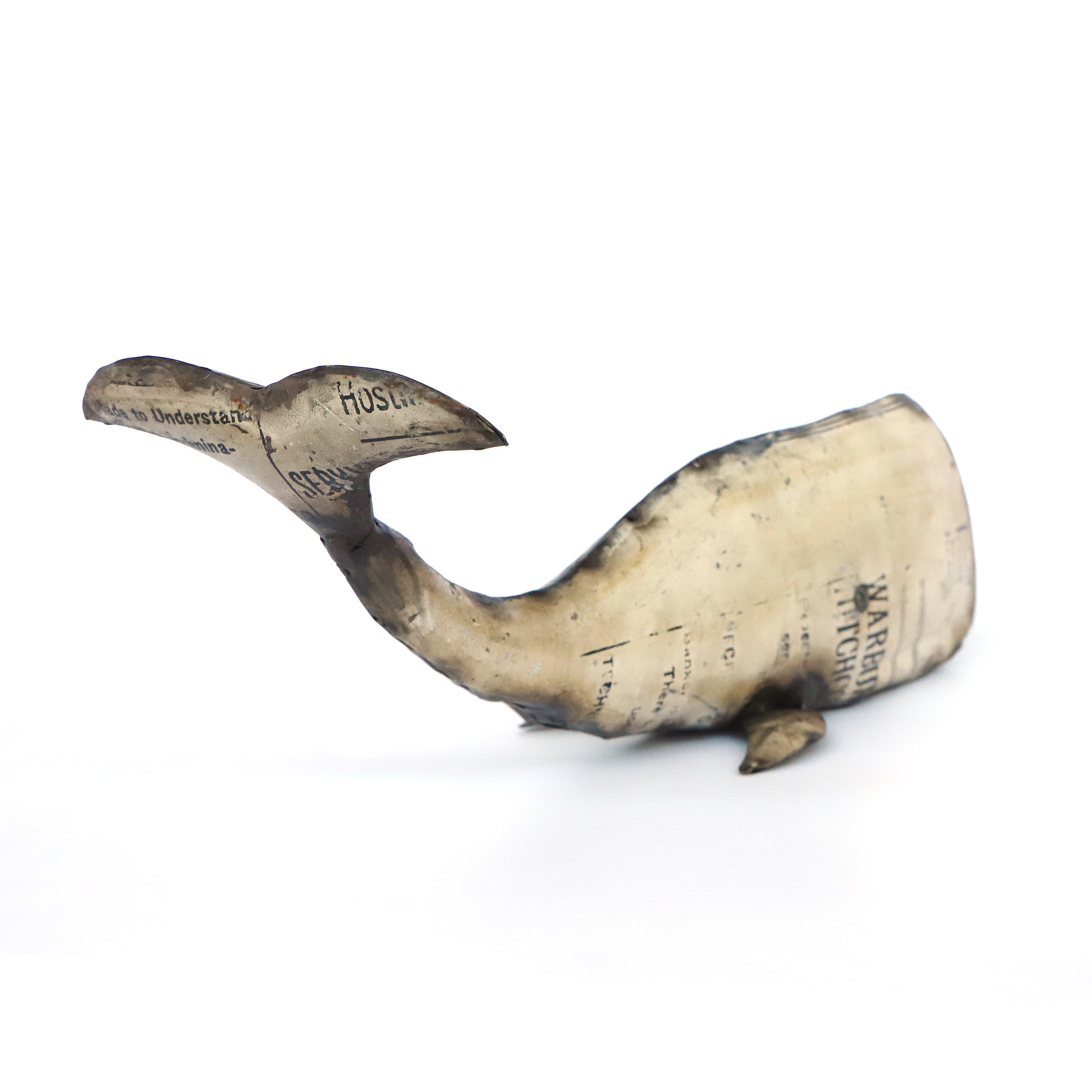 Metallfigur 'Wal', B 45 cm, L 18 cm, H 20 cm von fischer's lagerhaus