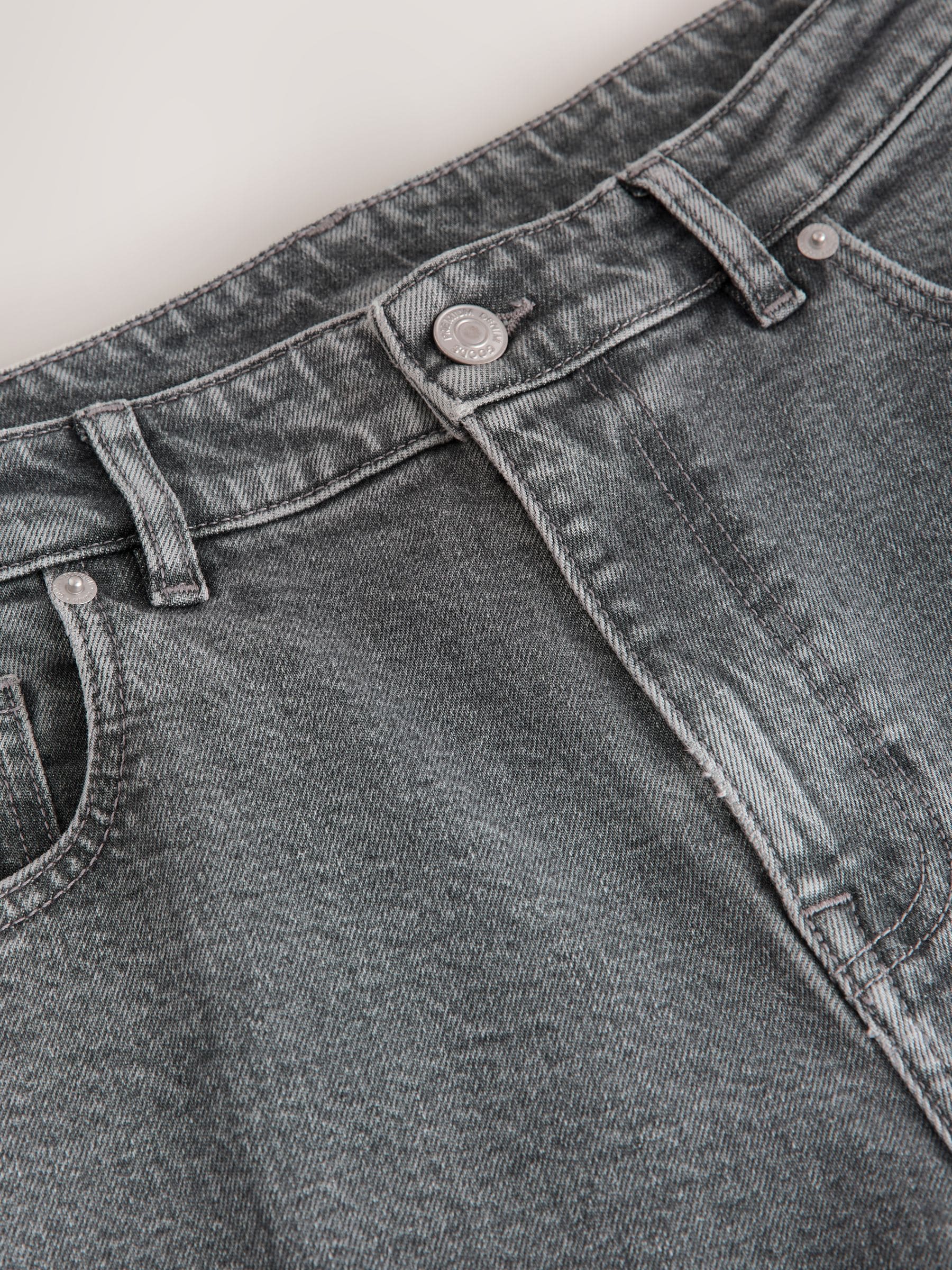 Lichtgrijs - Slim Fit - Vintage wash denim jeans