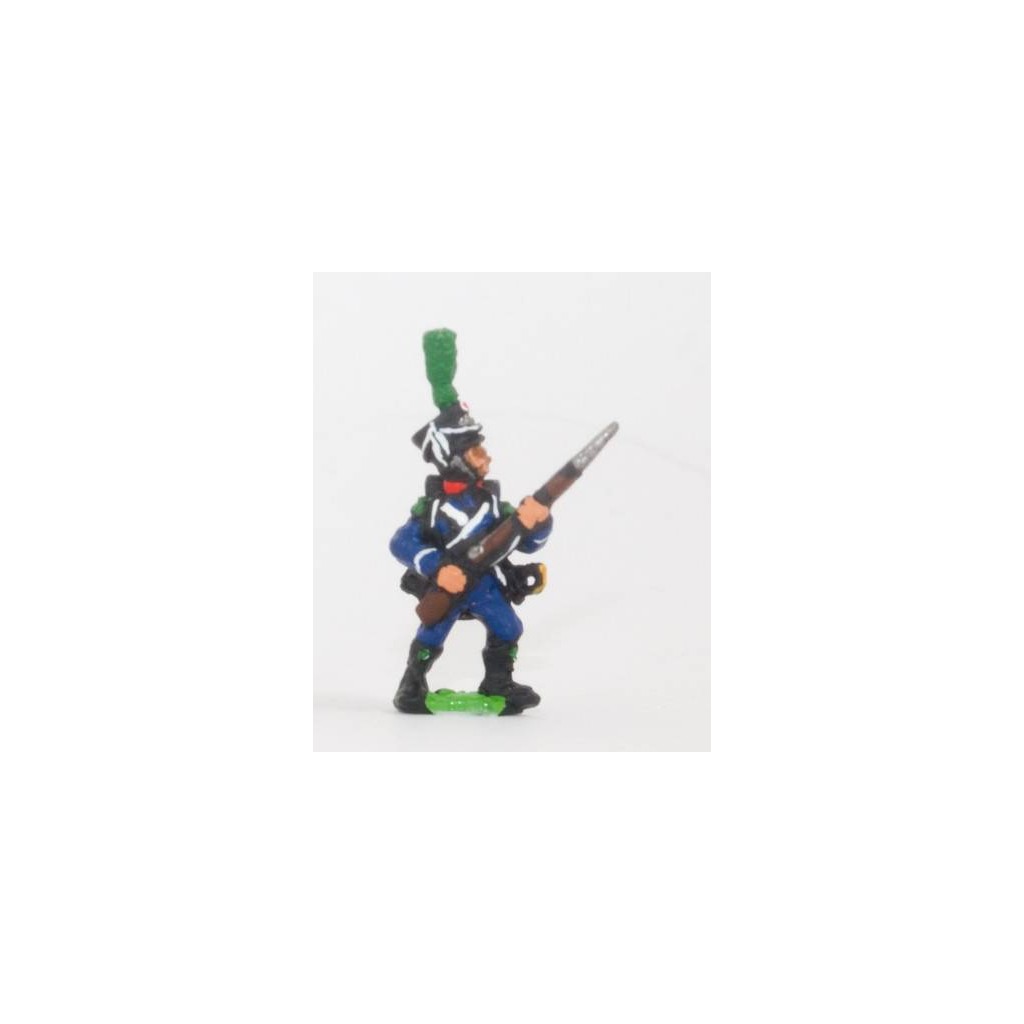 French: Light Infantry (Leger): Carabinier, Chasseur or Voltiguer in Shako with front plume