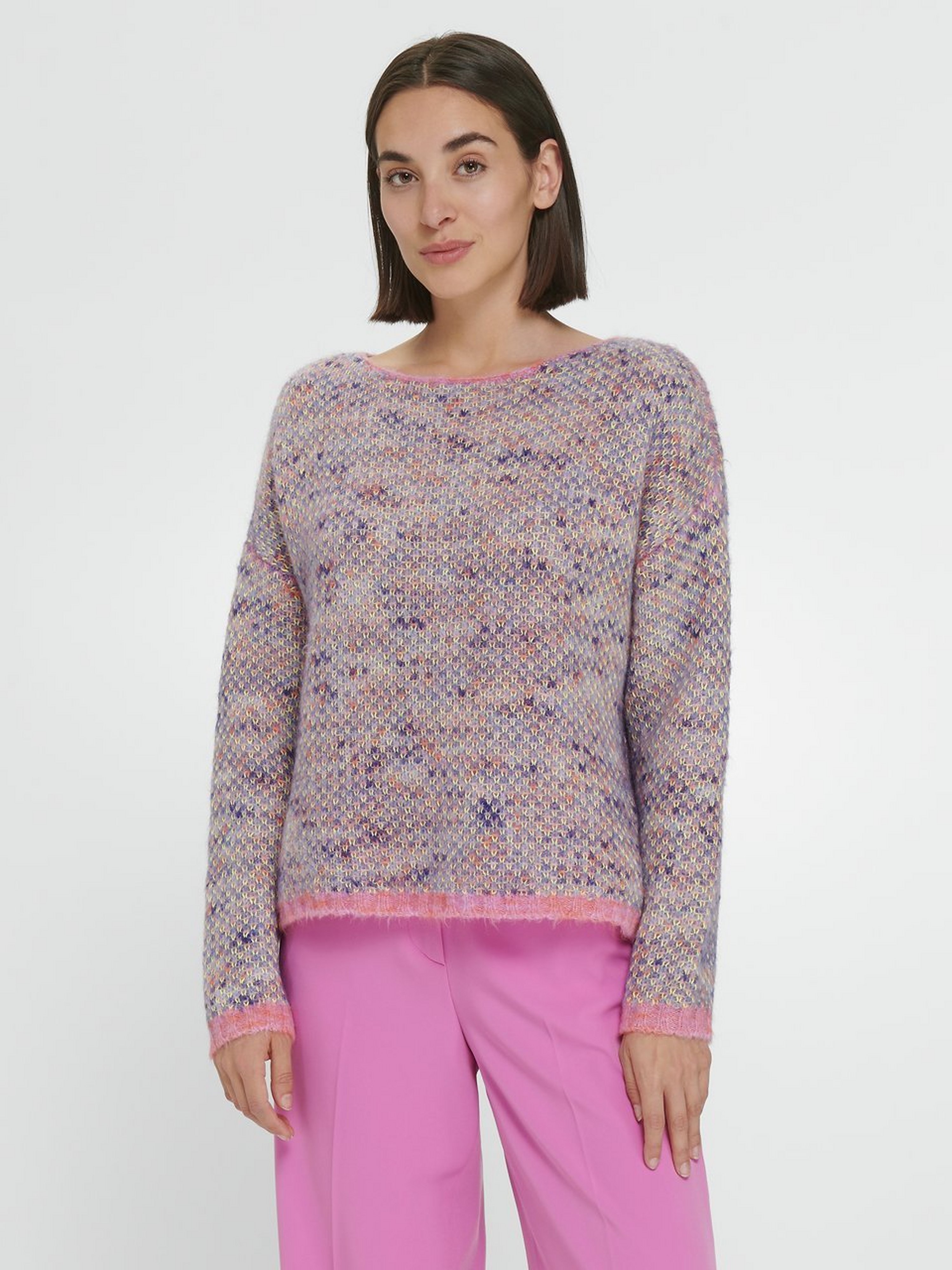 Pullover mit U-Boot-Ausschnitt