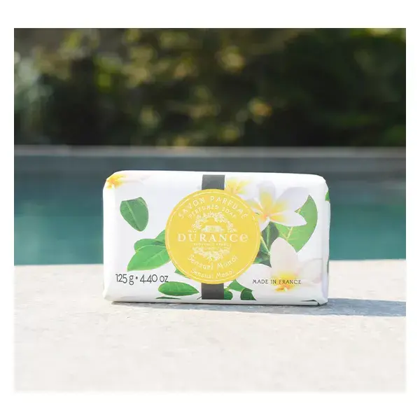 Conjunto de Presente Perfumado Durance Sensual Monoi 2023: Água Fresca 100ml, Sabonete 125g, Creme para as Mãos 30ml
