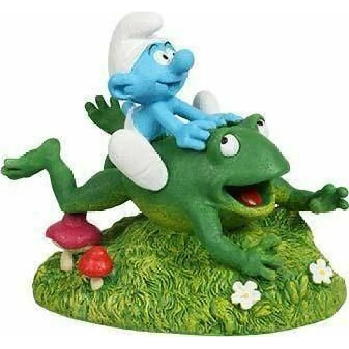 Aqua Della Décoration Schtroumpfs - Grenouille - 13x8,2x11,4cm