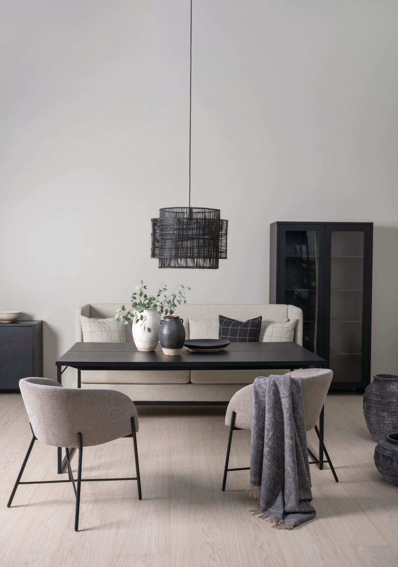 Spisestuestol brun - 56x59x74,5 cm