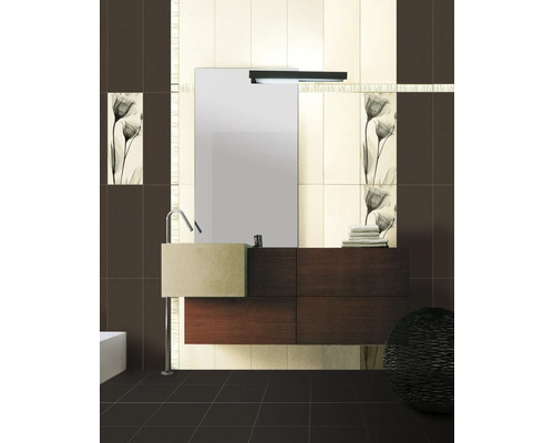 Steengoed wandtegel Satin crema 20 x 50 cm