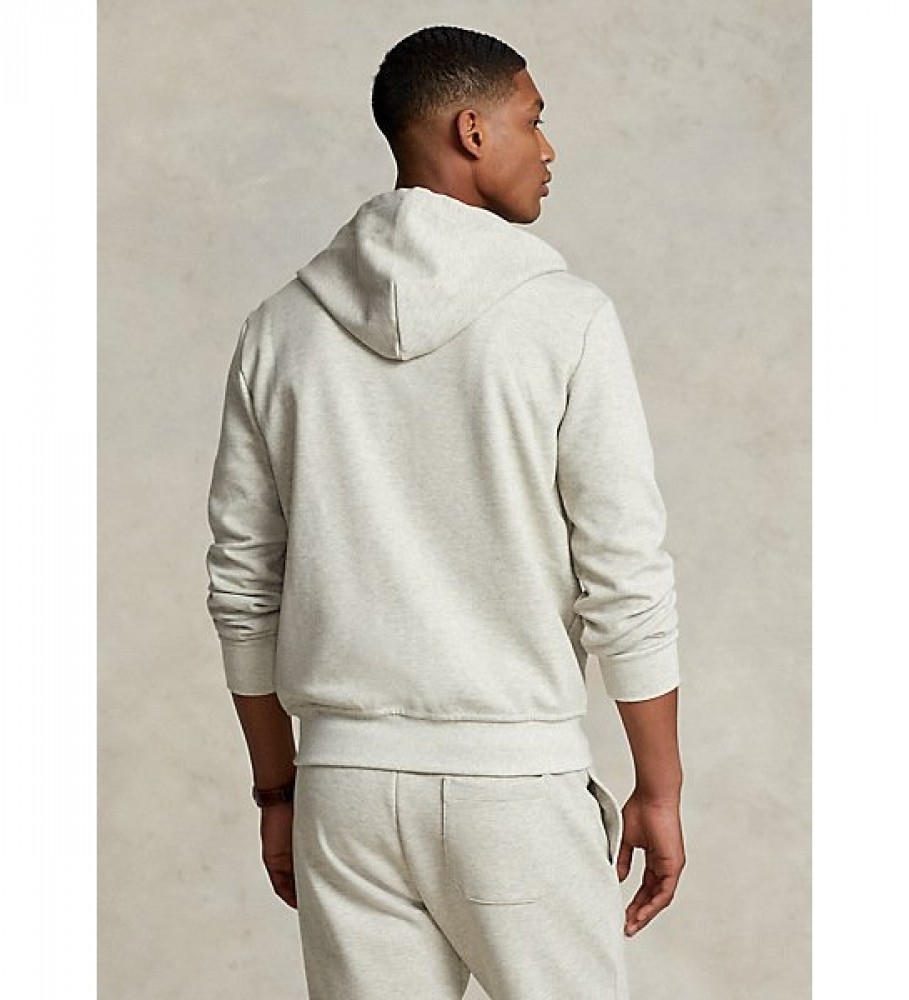 Moletom Ralph Lauren cinza de malha dupla