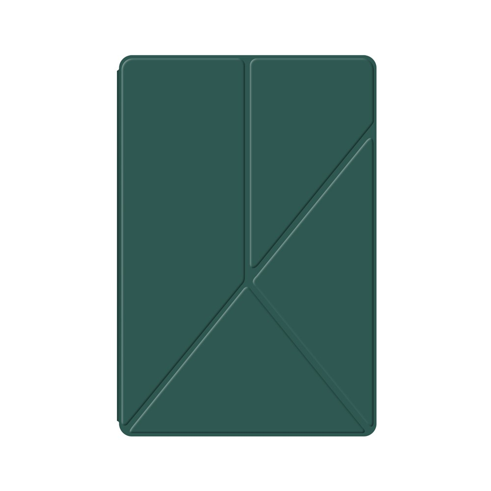 Samsung Galaxy Tab S11 Ultra Smart Cover Origami Flip Case Leder Tasche Schutzhülle Magnetcover - Grün