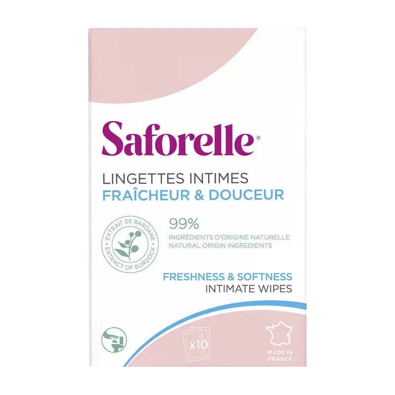 Lingettes Intimes - Boite 10 Lingettes