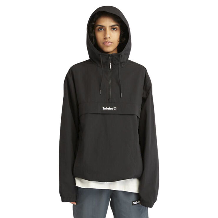 TIMBERLAND half-zip windbreaker jacket Black
