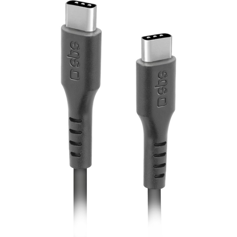 SBS Câble USB C - USB C, 3m, noir