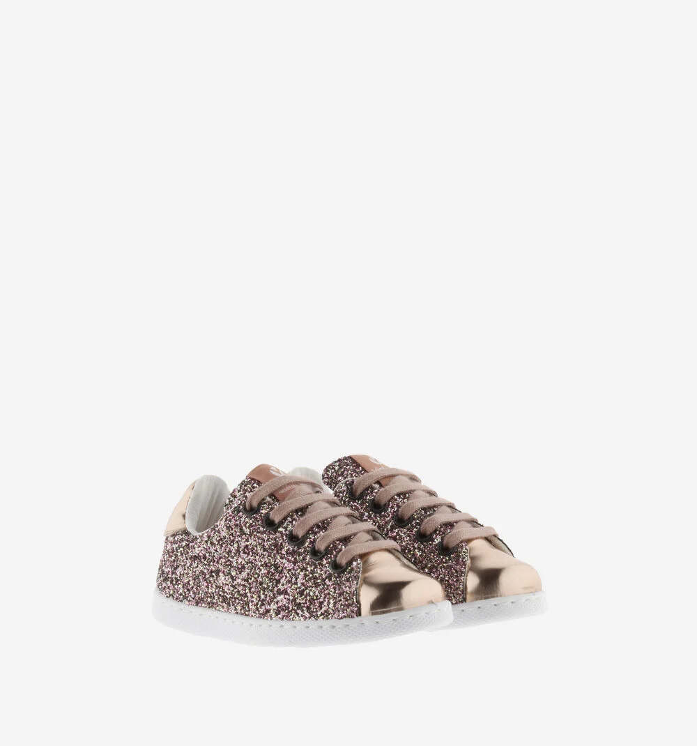 TENIS VICTORIA GLITTER Baskets glitter pour femme ROSA