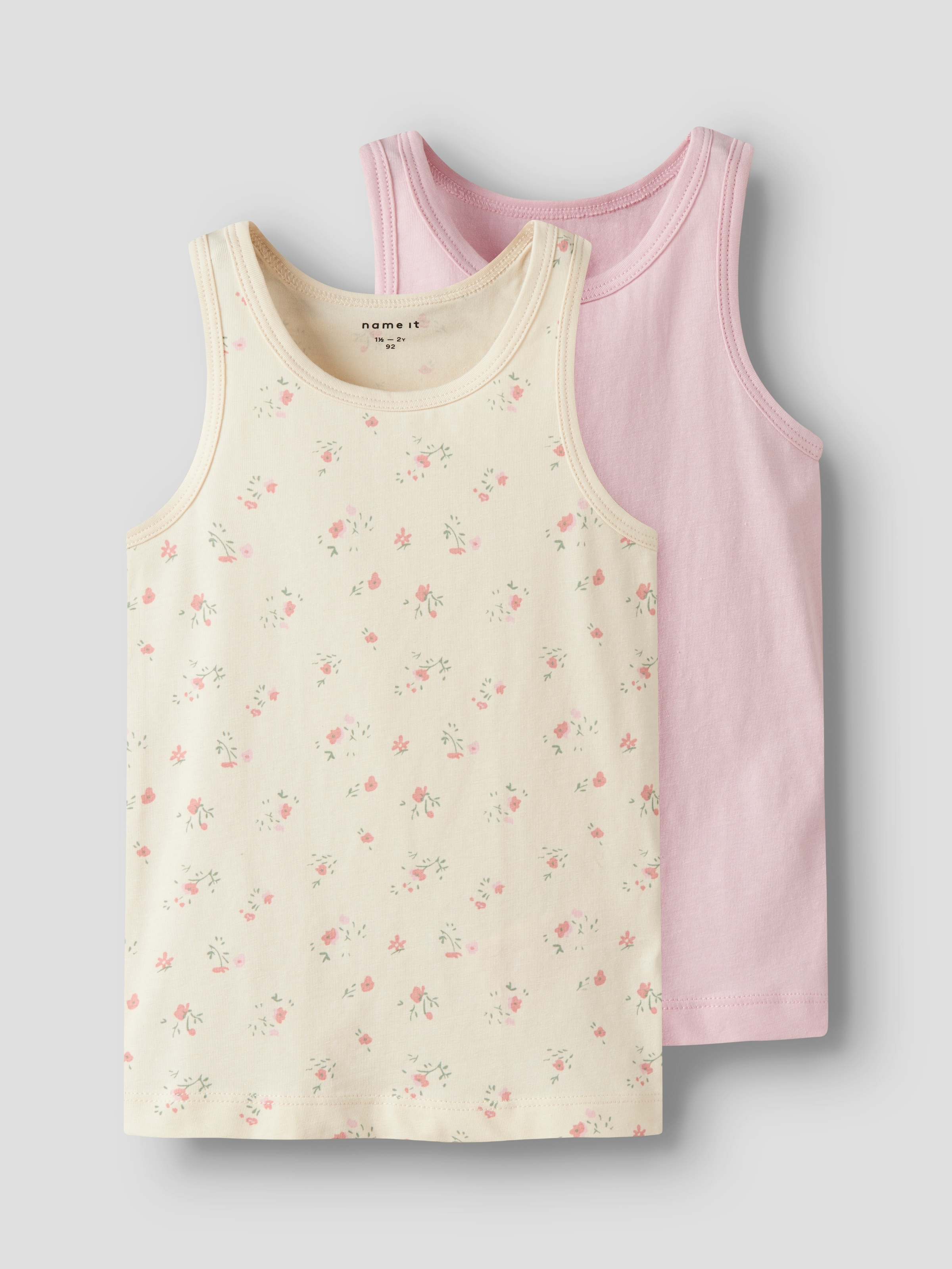 Name It Unterhemd »NMFTANK TOP 2P FLOWER NOOS«, 2 Stk.