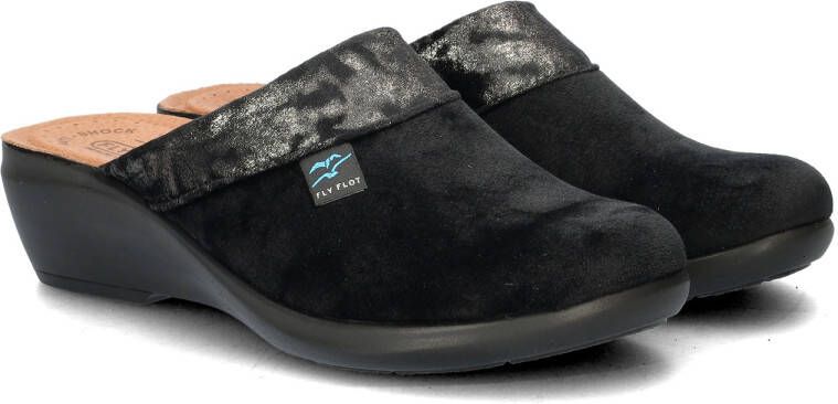 Fly Flot pantoffels zwart