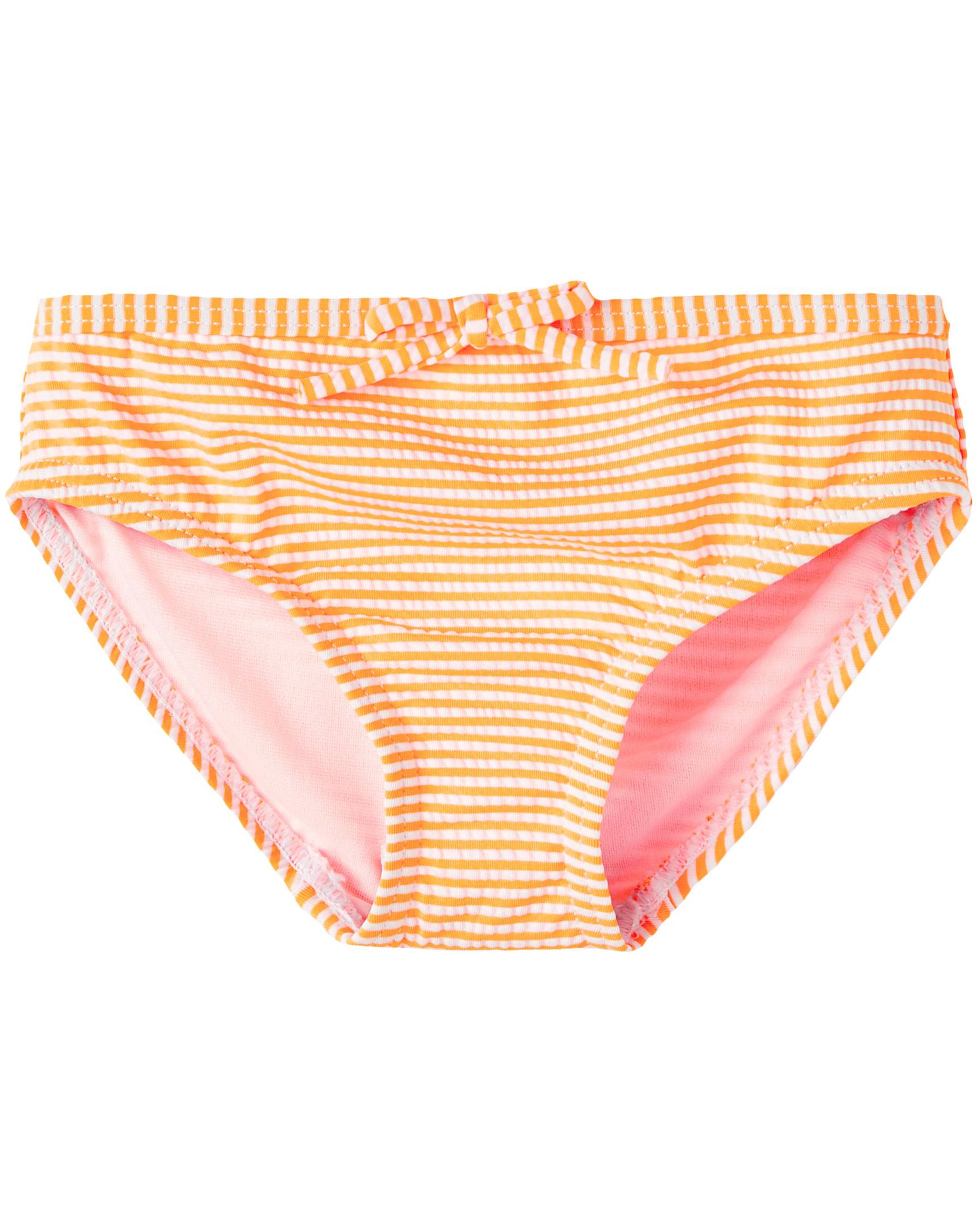Badehose NMFZILINE mit Schleife in orange pop