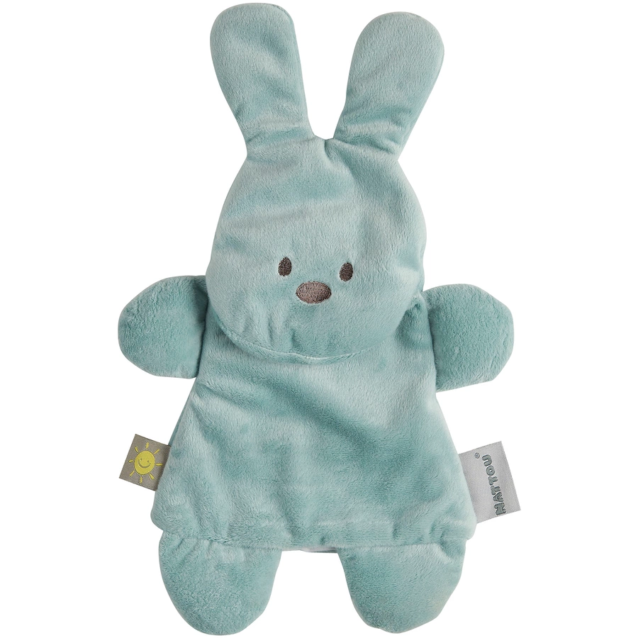 Nattou Buddiezzz Doudou + Gelpack Hase Grün