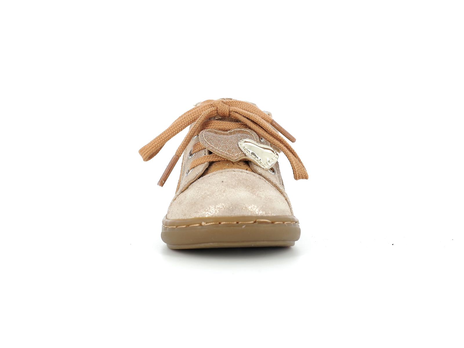 Shoopom-BOUBA HEART Nubuck Camel