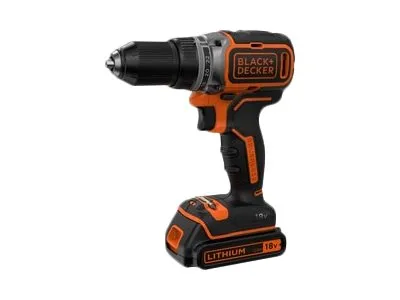 BLACK DECKER BL186K - Bor/driver - ledningfri - 2-hastigheders - nøgleløs borepatron 13 mm - 52 N·m - 18 V